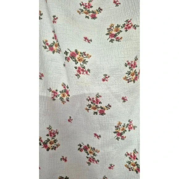 Love J Cottagecore Floral Lace Trim Fairy Peasant Top Medium Romantic Boho - Picture 5 of 11